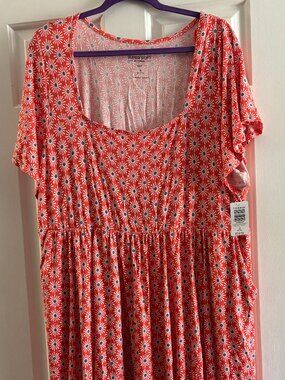 Torrid Super Soft Knit Floral Skater Dress